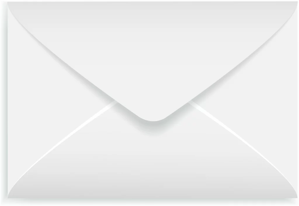 Busta bianca vuota