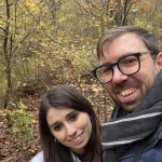Gioele e Valentina nel bosco